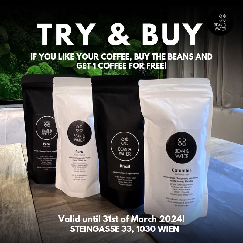 If you like your coffee, buy the beans and get 1 coffee for free!